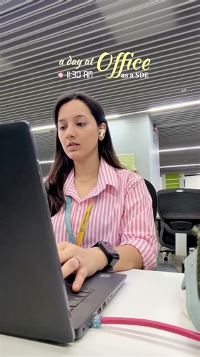 Puja Bisht on Instagram: "Mini office vlog 🫣 I am a software developer in L&T - since lot of you guys were asking about my role ! !! Don't Judge this video by breaks only, kindly watch the working hours too 😑( upr se ghar jakr v login krna padta hai ) Comment for jacket link 🔗 [office vlog fyp bengaluru explore pahadi corporate girl sde ] #office #minivlog"