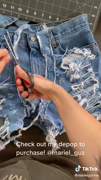 Distressing Denim Tutorial | DIY Clothing Transformation
