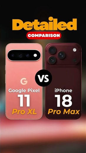 Pixel 11 Pro XL vs iPhone 18 Pro Max — Shocking Rsults | #iphone18promax #googlepixel11proxl #shorts