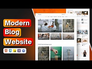 Modern Blog Website using HTML CSS JS PHP & Bootstrap (Free Source Code)