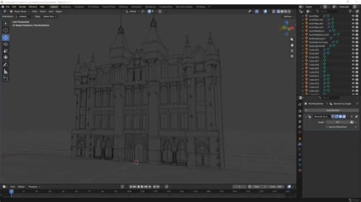 I made an example showing how to properly subdivide geometry for vertex painting.The goal is to only add density where it’s actually needed, instead of applying subdivision across an entire structure.In this example, subdivision is applied only to the surfaces being blended. This keeps the mesh clean, efficient, and easier to work with.I’ll be continuing this project with full textures and UVs and may release it as a Unity asset pack.I also plan to build out interior spaces and share more of the