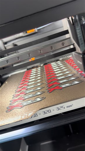 LSX keychains in progress 🔥 We hardly ever show this side… bulk orders getting handled. #Layer3DMade #3DPrinting #3DPrinted #FYP #MakerTok