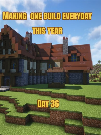 making one build everyday this year #minecraft #minecraftbuilding #minecrafttutorial #inn #medieval