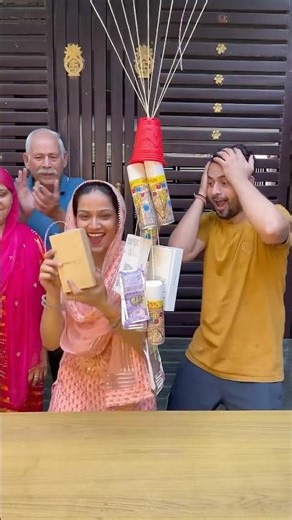 Cut The Surprise Rope Challenge, So Excited #funnyfamily #partygames