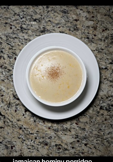 Traditional Jamaican Hominy Corn Porridge Recipe