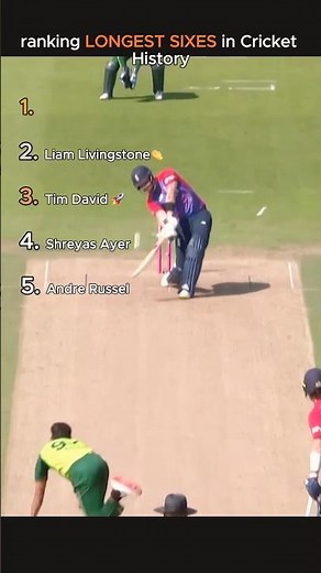 5 LONGEST SIXES In Cricket History
