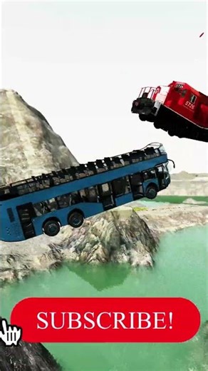 🚂✨ When trains take flight, you know it's about to get wild! Who's ready for a ride 😂✈️ #BeamNGDri