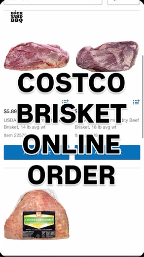 1.4K views · 4 comments | First time ordering briskets from Costco Business Center online. I asked them to add a message for the picker to choose consistently sized briskets. Hopefully this works out to save me a bunch of travel time. I’ll let you know what they look like when they arrive. #bbq #brisket #costco | Backyahd BBQ | Facebook