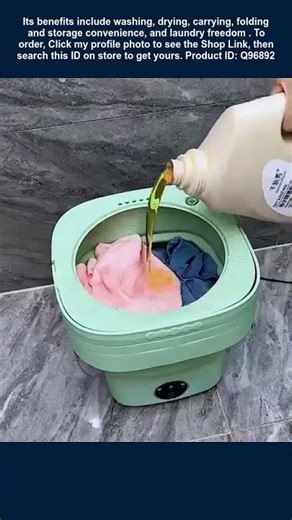 Portable Mini Folding Washing Machine with Drying Function