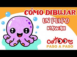 How to draw a cute 🐙 Octopus Kawaii | step by step