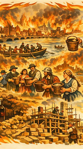 The bakery fire that rebuilt an entire city! #history #london #shorts #learnwithmusic