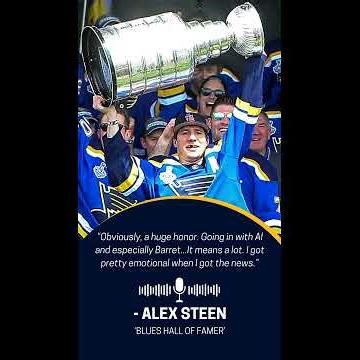 Alexander Steen on being inducted into the Blues Hall of Fame