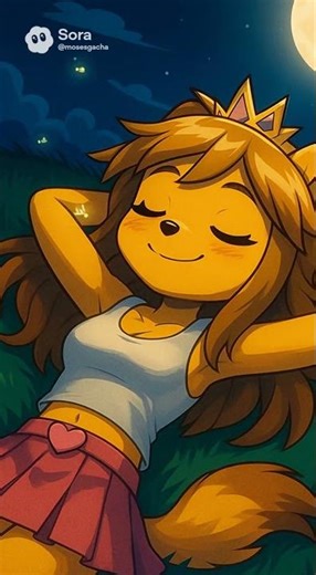 Werewolf Moon Princess's relaxation animated with Sora