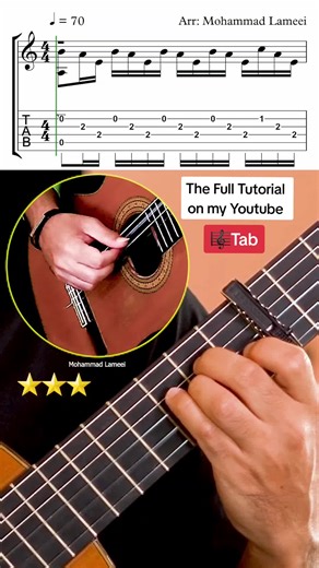 The Unforgiven Guitar Tutorial and Sheet Music | Mohammad Lameei