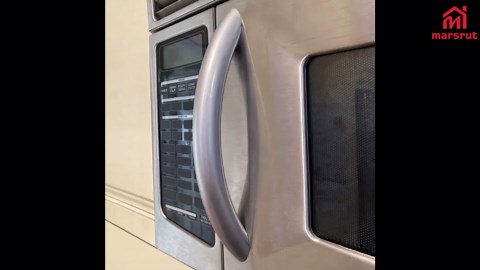 Microwave Handle Replacement Fits for KitchenAid KHMS155LBT2 KHMS155LBL1 KHMS155LBT1 KHMS155LSS4 KHMS155LBL3 KHMS147KSS1 KHMS155LSS2 KHMS155LWH1 KHMS155LSS1 Door Models, Replace 8184264 Parts