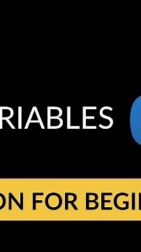 Python Beginner Tutorial #2 - Variables!