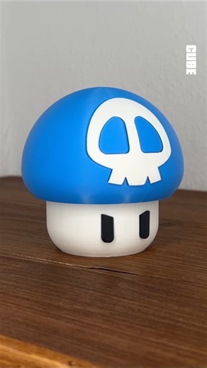 CUBE3DWORLD | 3D Printed Super Mario Poison Mushroom --------------------------------------- 3D Printer: Bambu Lab A1 Mini Filament: Bambu Lab PLA Basic... | Instagram