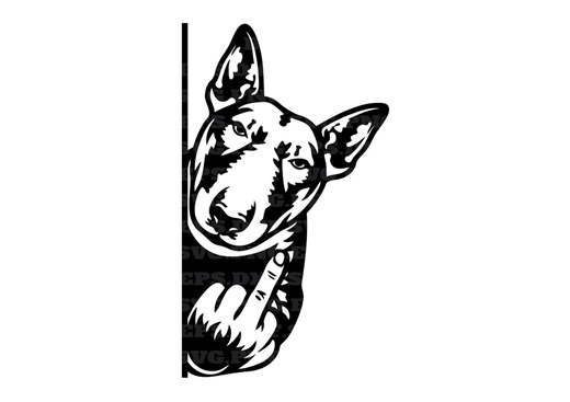 Middle Finger, Dog Svg, Bull Terrier, Peeking Dogs Svg, Png Cut Files, Png and Svg Files, Instant Download, Digital Clipart, Graphics - Etsy