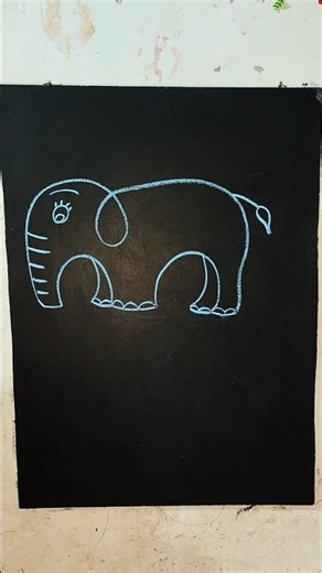 Elephant sketch drawing 👍#akshaykhana