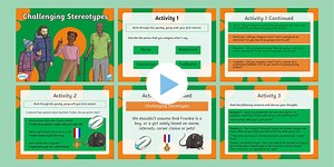KS2 Challenging Stereotypes Activity PowerPoint