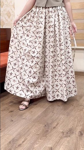 No elastic, no zipper - DIY wide leg pants #fashion #sewing #diy