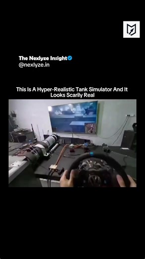 The Nexlyze Insight on Instagram: "This isn’t a video game — it’s a real combat training tool. This physical tank simulator is built to replicate battlefield conditions with extreme accuracy. Using custom controls, mechanical feedback, recoil systems, and full-scale visual projection, it allows operators to train for real combat scenarios without risking lives or equipment. Such simulators are used to: • train tank crews • test new equipment • study human reaction under stress • improve decision