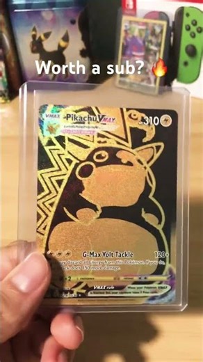 Let's hit 100 subscribers 😱🎉 #pokemon #tcg #pikachuvmax