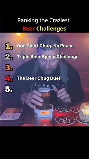 Ranking the Craziest Beer Challenges 🍺😱 (#1 Is Unreal) #shorts