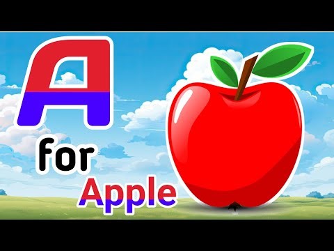 A for apple bacchon ko padhne wala ll abcd cartoon video ll nursery rhymes ll abcd ll