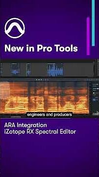 NEW IN PRO TOOLS: iZotope RX Spectral Editor ARA plugin