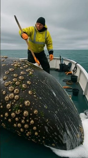 Saving an Entangled Whale from Ocean Trash | ASMR rescue operation #ocean #wildliferescue