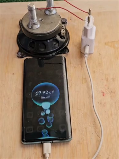 A speaker can act as a small generator when its cone is moved by an external force, causing the internal coil to move within a magnetic field and produce a small electrical signal. This generated energy is very low and must be rectified and regulated before it can be used. While it can demonstrate energy generation principles, a speaker alone cannot produce enough power to charge a phone without a strong external energy source and additional electronics. #speaker #energy #charger #phone #besafe