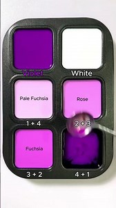 Mixing Violet and White Colors #asmr #mix #colormixing #mixing #satisfying #artshorts #colors