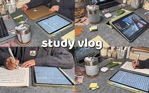 study vlog |宅家学习｜沉浸式备考｜学习好搭子｜自律高效备考｜英语口语练习