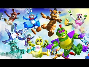 GMOD • All FNAF Animatronics • Legendary Ragdolls • Part 5 (Five Nights at Freddy's)