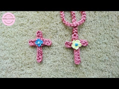 Crochet cross, step by step