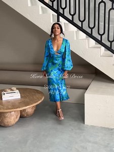 Stocking size 6-24 at our Robina Store. The Kora Satin Midi Dress features long sleeves, deep v-neck with cut out detail and flowing a-line skirt. Made from luxurious silky smooth satin and the most stunning print  #satindress #slipdress #mididress #mididresses #lookswelove #outfitideas #outfitselfie #outfitidea #birthdaydress #racesdress | Miss Runway Boutique | Facebook