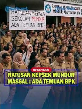KETAHUAN KORUPSI❓ 326 Kepsek di Sulsel Mundur Massal