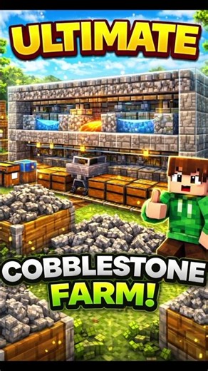 Cobblestone Farm |Minecraft meme