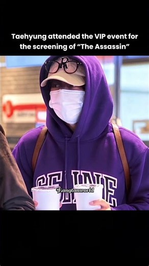 Taehyung attended the VIP event for the screening of “The Assassin”