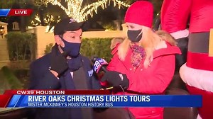 4.5K views · 19 reactions | Ever wonder what Tilman Fertitta’s River Oaks Mansion looks like all lit up for Christmas? Check it out on Mister McKinney's Historic Houston Houston History Bus Christmas Lights Tour! For more on River Oaks Christmas Lights in Houston TX, please visit: https://bit.ly/2Klak6R | CW39 Houston Maggie Flecknoe | Facebook