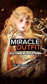 All Materials Needed & Precise Locations For Miracle Outfit Hymn To Dusk #infinitynikki