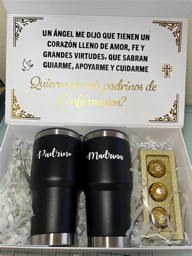 Quieren Ser Mis Padrinos, 30oz Vasos, Termo, Padrinos Proposal Box- Bautizo, Confirmación,mugs - Etsy
