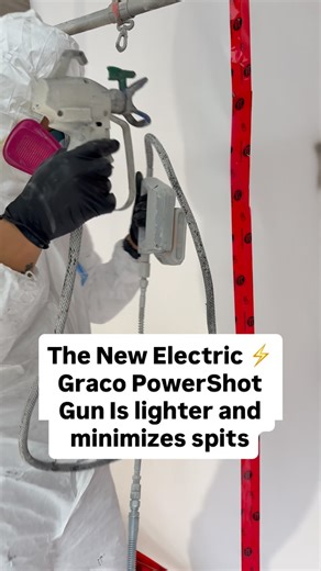 The New Electric⚡️PowerShot Gun By @gracopaintsprayers has improved my onsite spraying and I highly recommend getting it for kitchen cabinet painting✅ #graco #cabinetpainting #cabinetrefinishing #paintingbusiness #paintingcontractor | Cabinet Trade Painting Inc.
