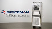 Spaceman 6378AH Soft Serve Ice Cream Machine with Air Pump and 2 Hoppers - 208/230V, 1 Phase Video | WebstaurantStore
