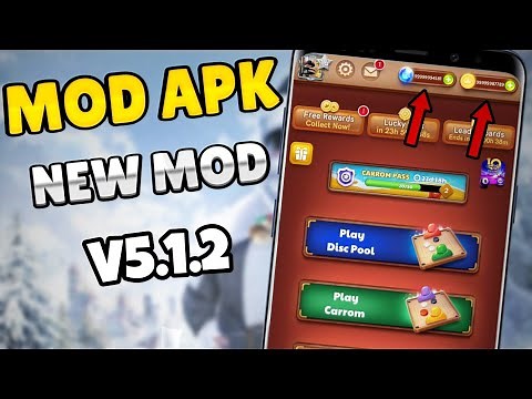 Carrom pool unlimited coins gems mod apk hack v5.1.2 2021 latest trick 🔥