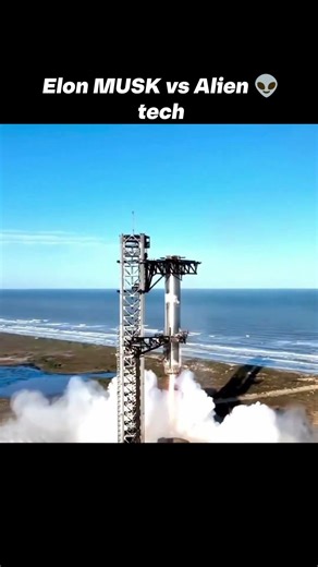 Elon Musk vs alien tech👽 #shorts #spacex