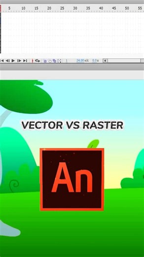 Vector vs. Raster DIFFERENCE! 🆚 🖼️ #vectorart #shorts #adobeanimate