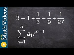 Write a geometric sequence in summation notation
