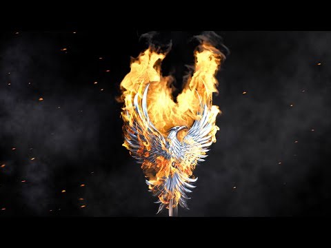 Phoenix Rebirth Fire Effect - Animated Background Video 4K